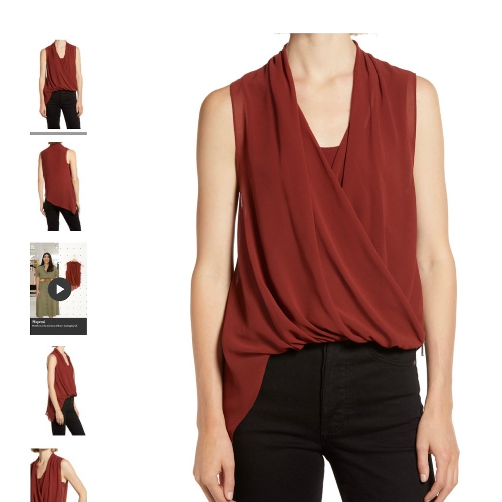 All Saints NWT Rust Red Top - Picture 3 of 8